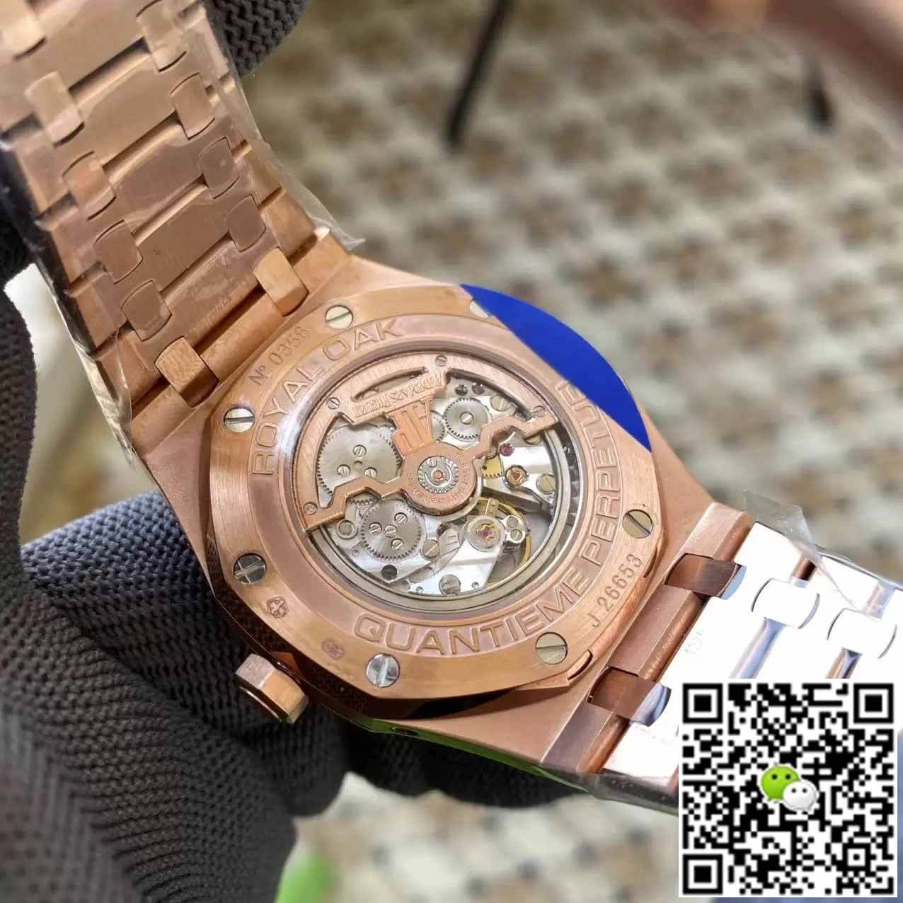 Audemars Piguet Royal Oak 26574OR.OO.1220OR.03 APS Factory 1:1 Best Edition Replica Watch Rose Gold Strap